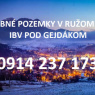 Stavebné pozemky v Ružomberku pod Gejdákom